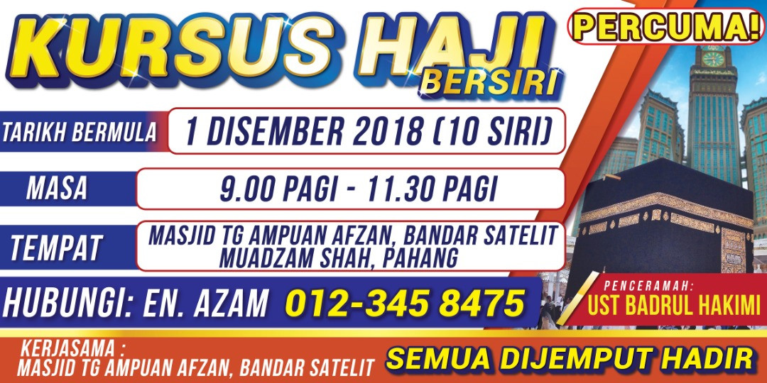 Kursus Haji Bersiri Percuma