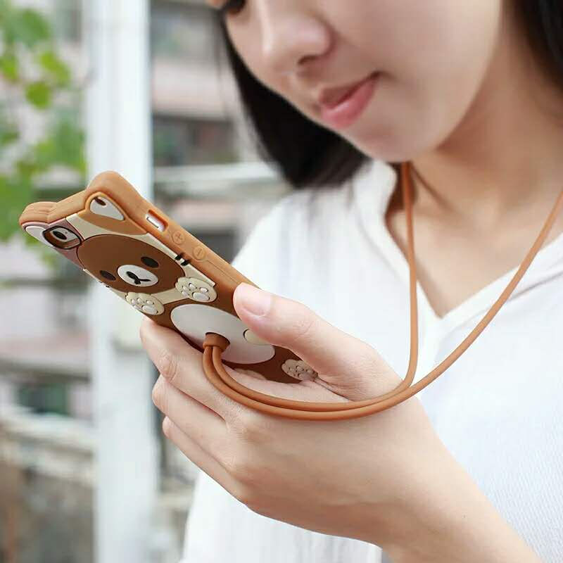 Thumbnail: 法笓兔 iPhone 6 Plus 硅胶套+钢膜（粉熊）