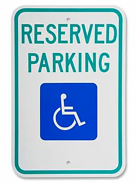 Reserved Parking" Sign