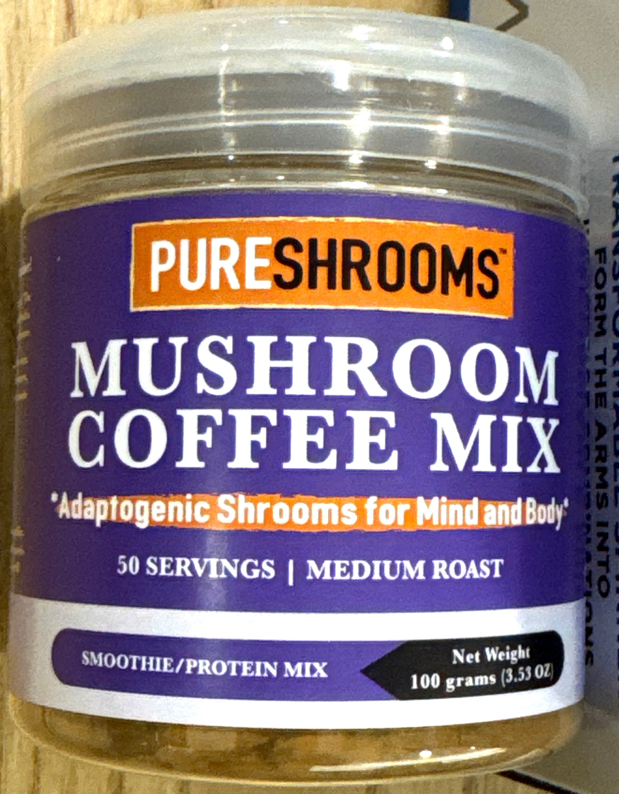 PureShrooms Mushroom Coffee Mix Adaptogenic Shrooms for Mind & Body