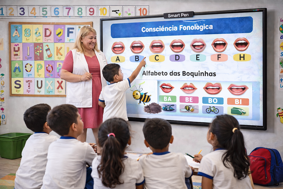 Consciência Fonológica e Tecnologia: Tela Interativa nas Escolas de Roraima