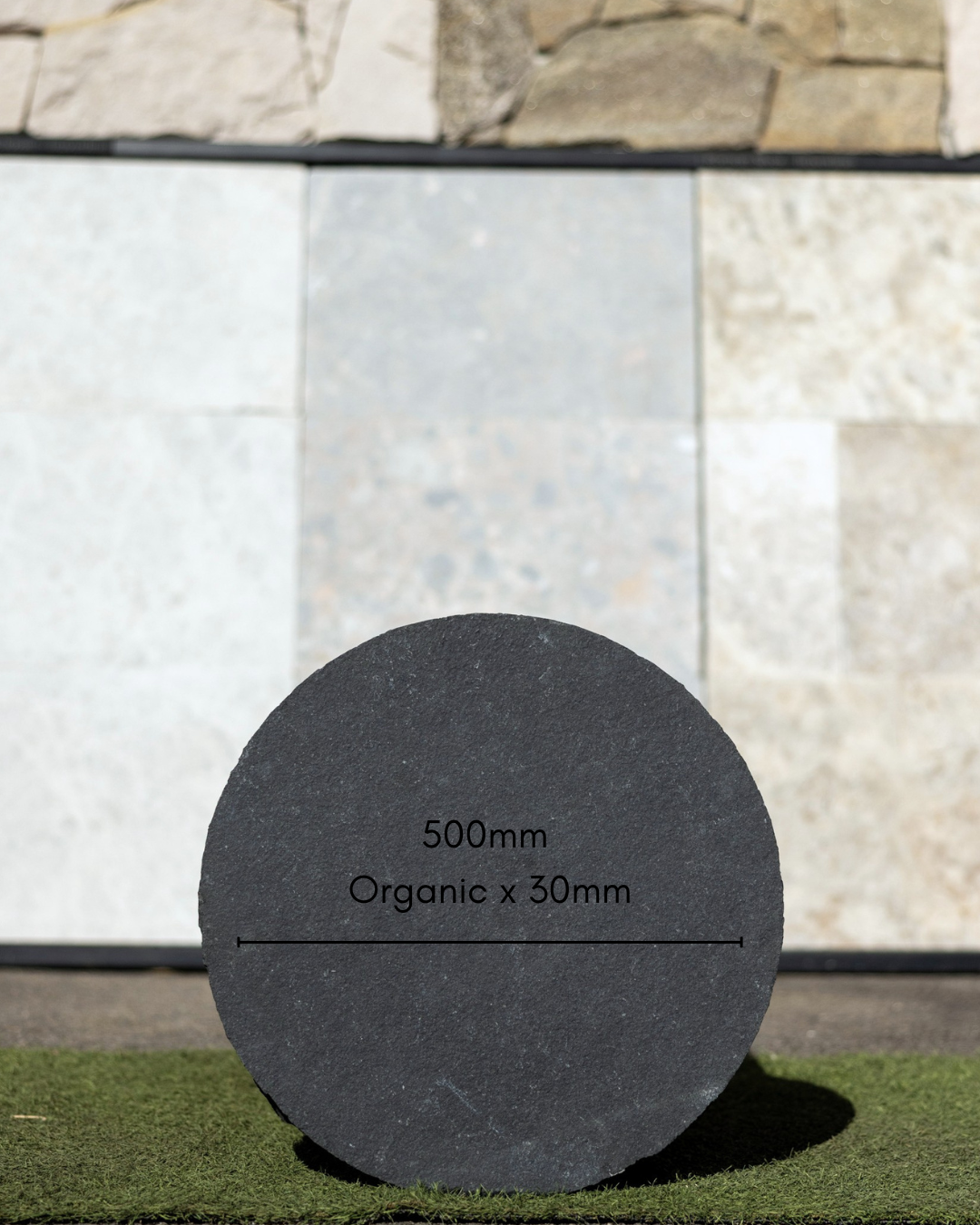 Charcoal Limestone 500 Round Stepper