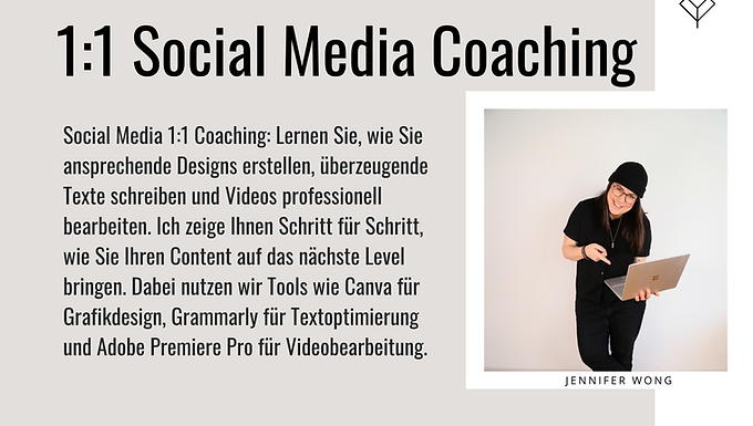 Social Media Coaching mit Jennifer Wong