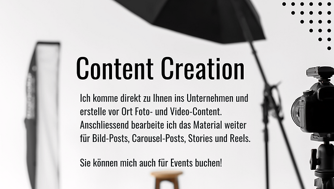 Visuelle Inhalte vor Ort