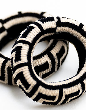 Noir & Ivory Collection –  Statement Hair Ties