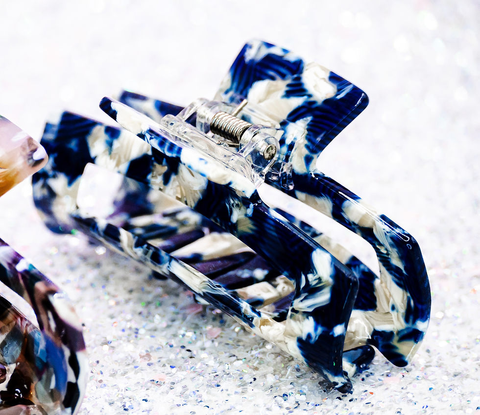 Glossy Candy Claw Clip - Midnight