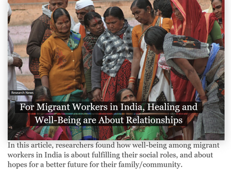For Migrant Workers in India, Healing and Well-Being are About Relationships