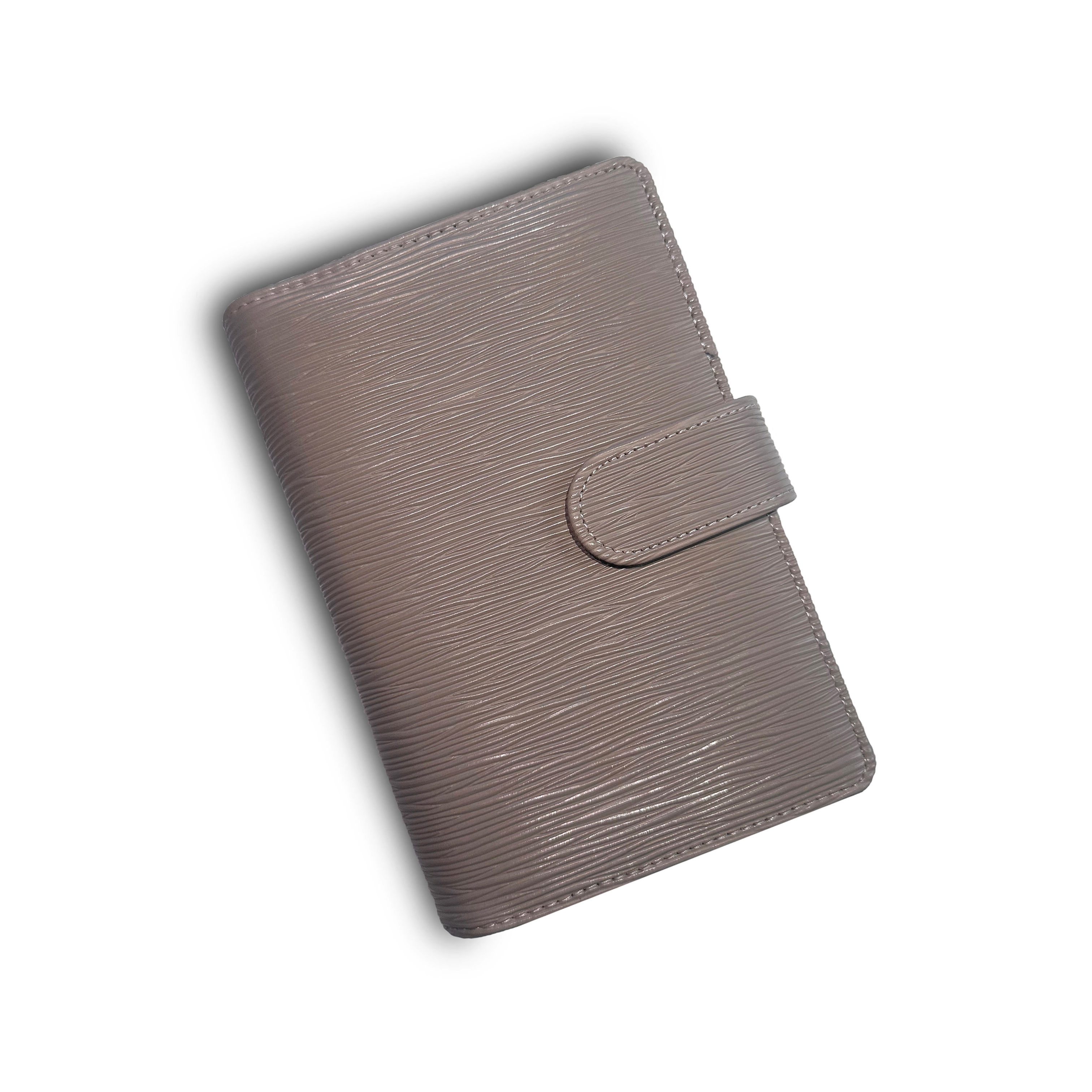 A6 Personal Saffiano Binder  - Taupe