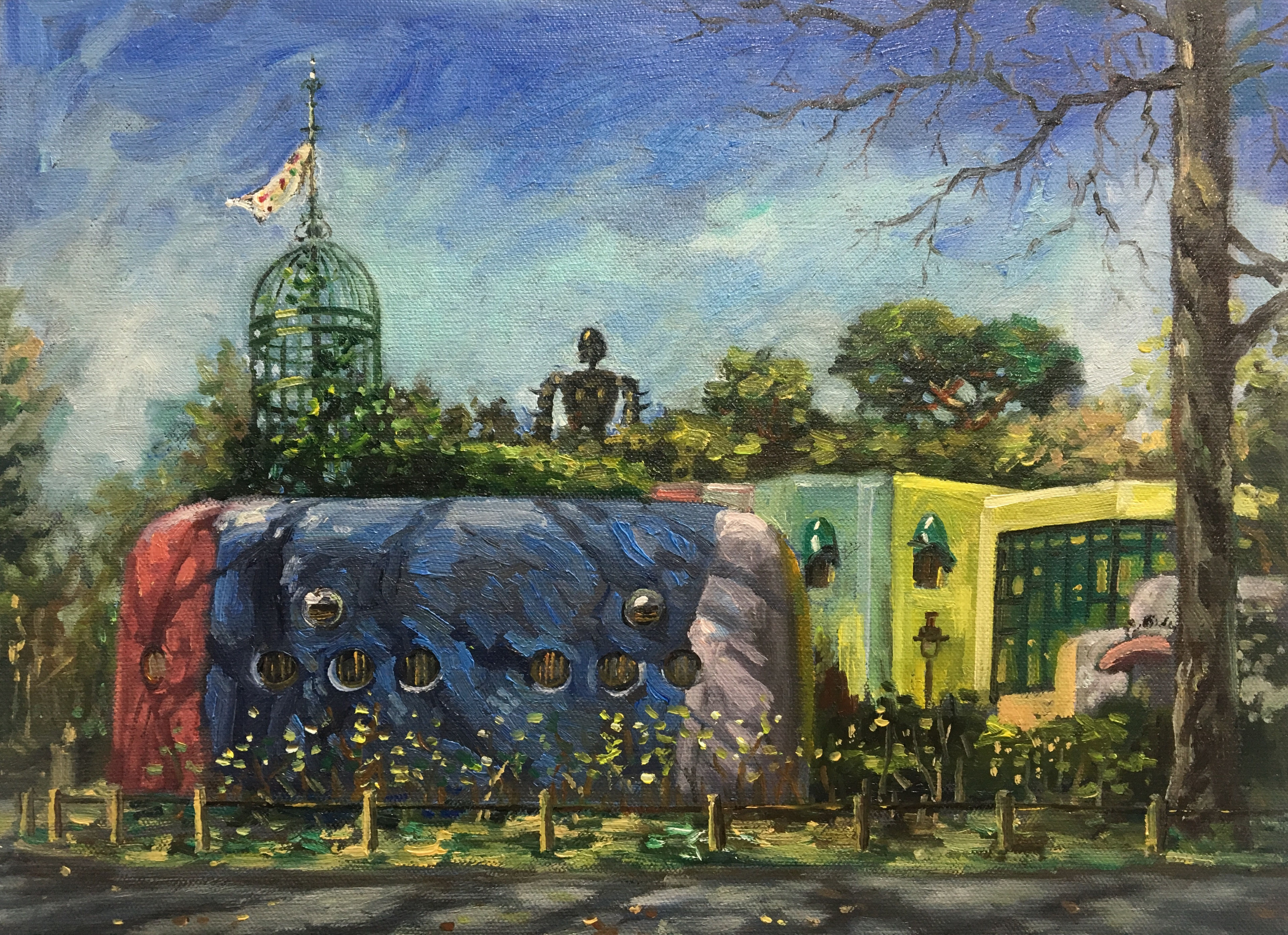 吉卜力美術館寫生 Ghibli Museum Landscape Sketching