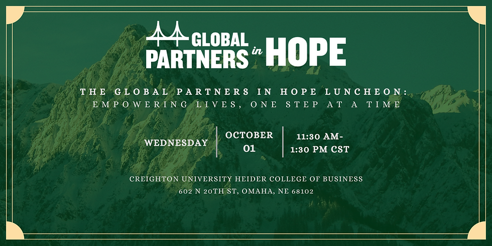The Global Partners In Hope Luncheon: Empowering Lives, One Step At A Time
