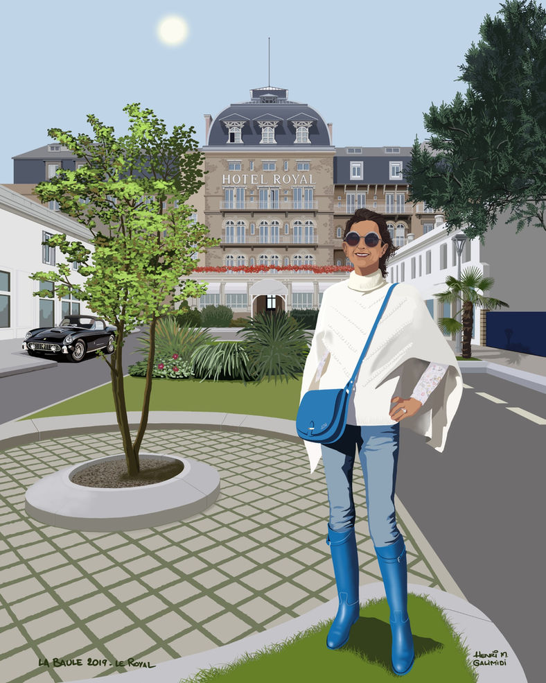 Illustration Affiche La baule Le Royal