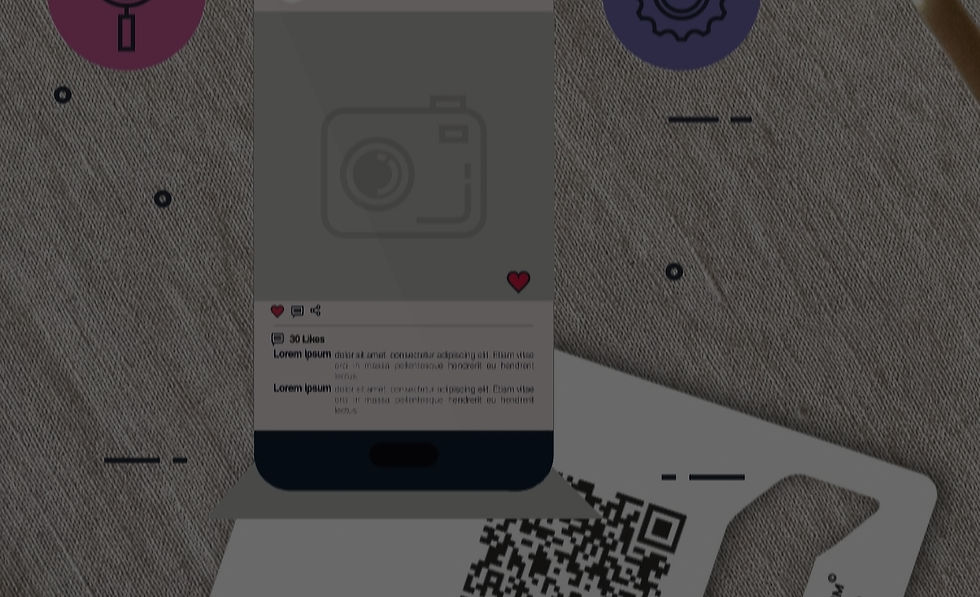 Smartphone displaying a QR code, illustrating QR code business cards and digital contact sharing