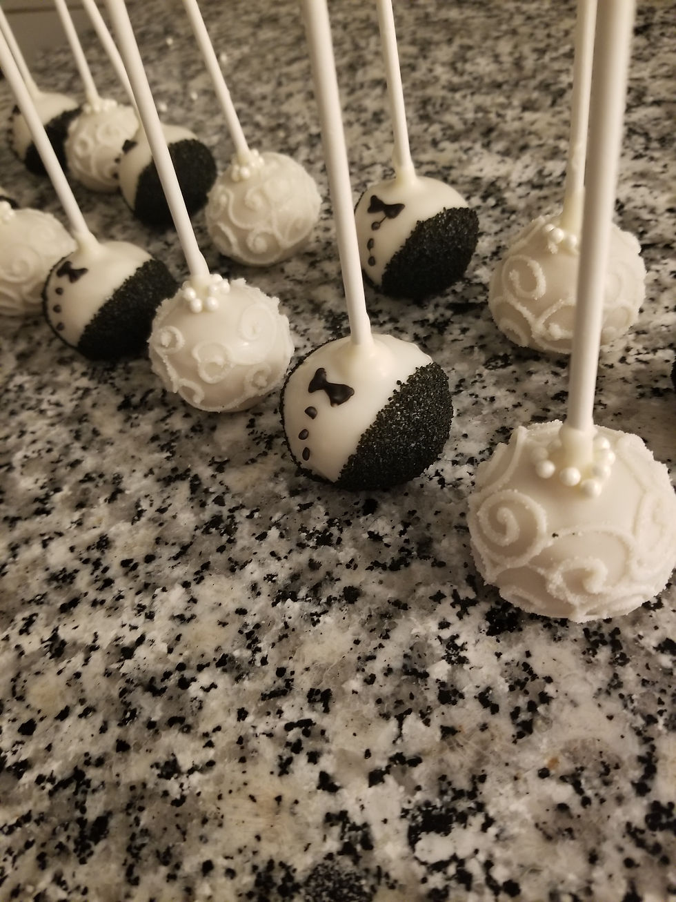 Bride Groom Cakepops
