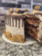 Chocolate Chocolate Chip Cookie Cake