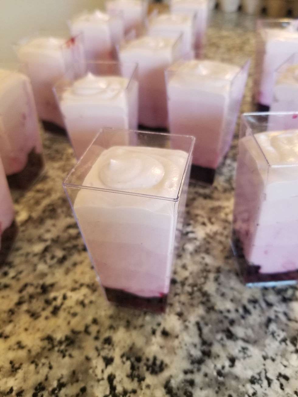Blueberry Ombre Cheese Mousse