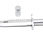 Thumbnail: Ballpoint Sword Pen for School Stationery (Silver)