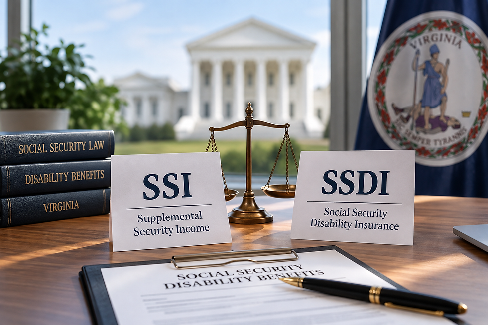 SSI vs. SSDI in Virginia: What’s the Difference?