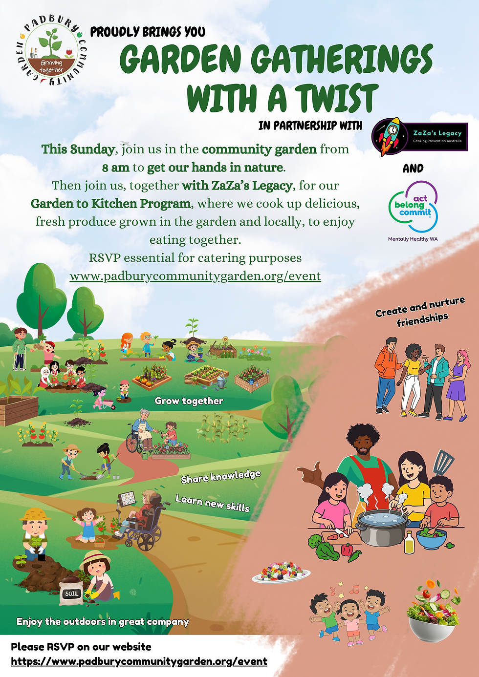 Sunday Garden Gathering with a twist