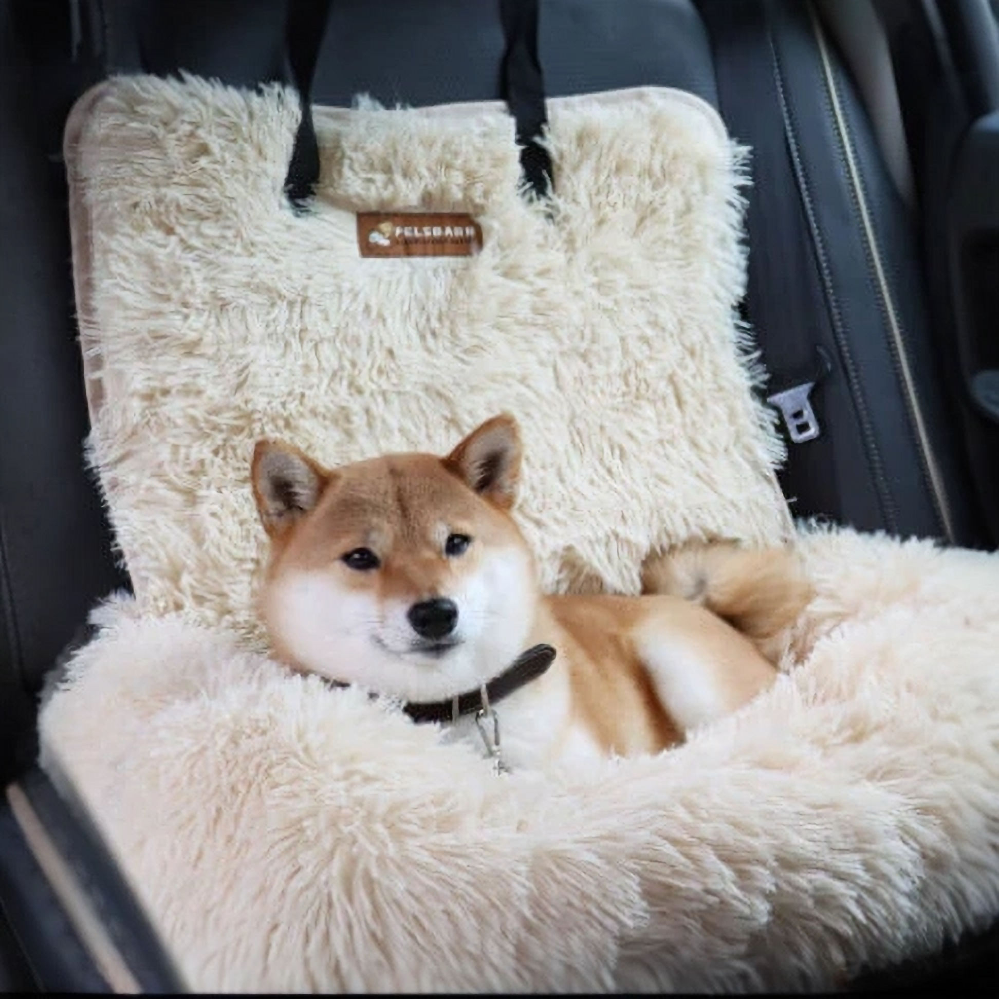 Premium Dog Car Seat Bed – Plush Travel Booster for Small & Medium Dogs