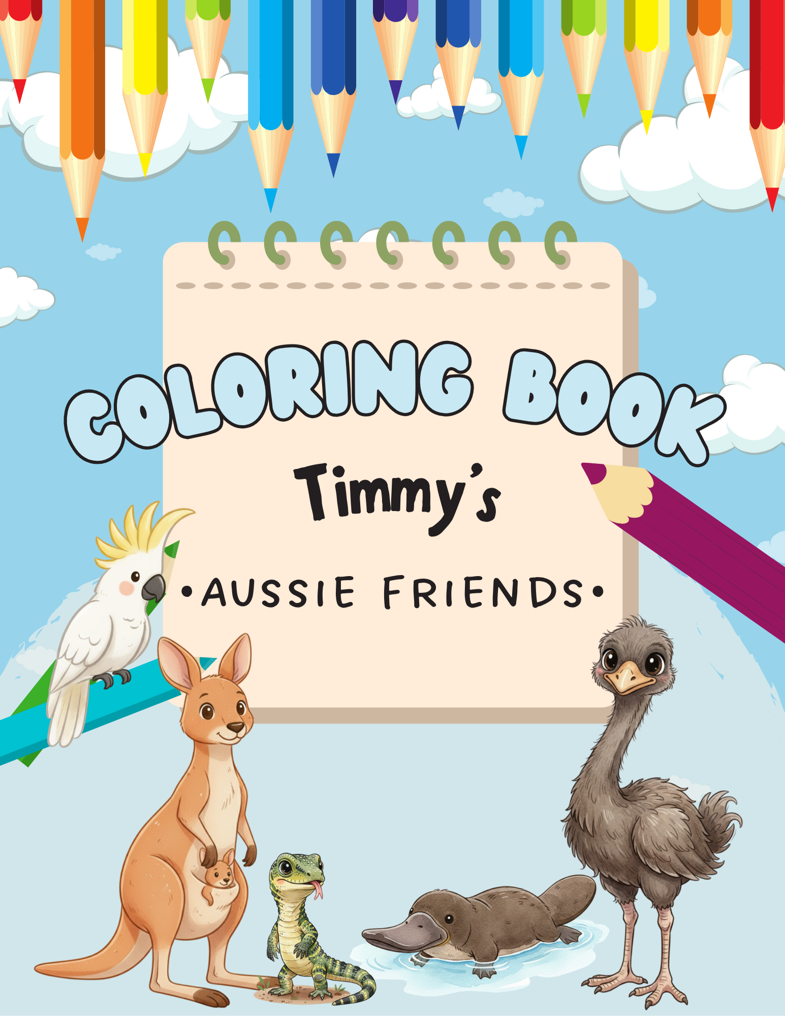 Timmy's Aussie Friends Coloring Book
