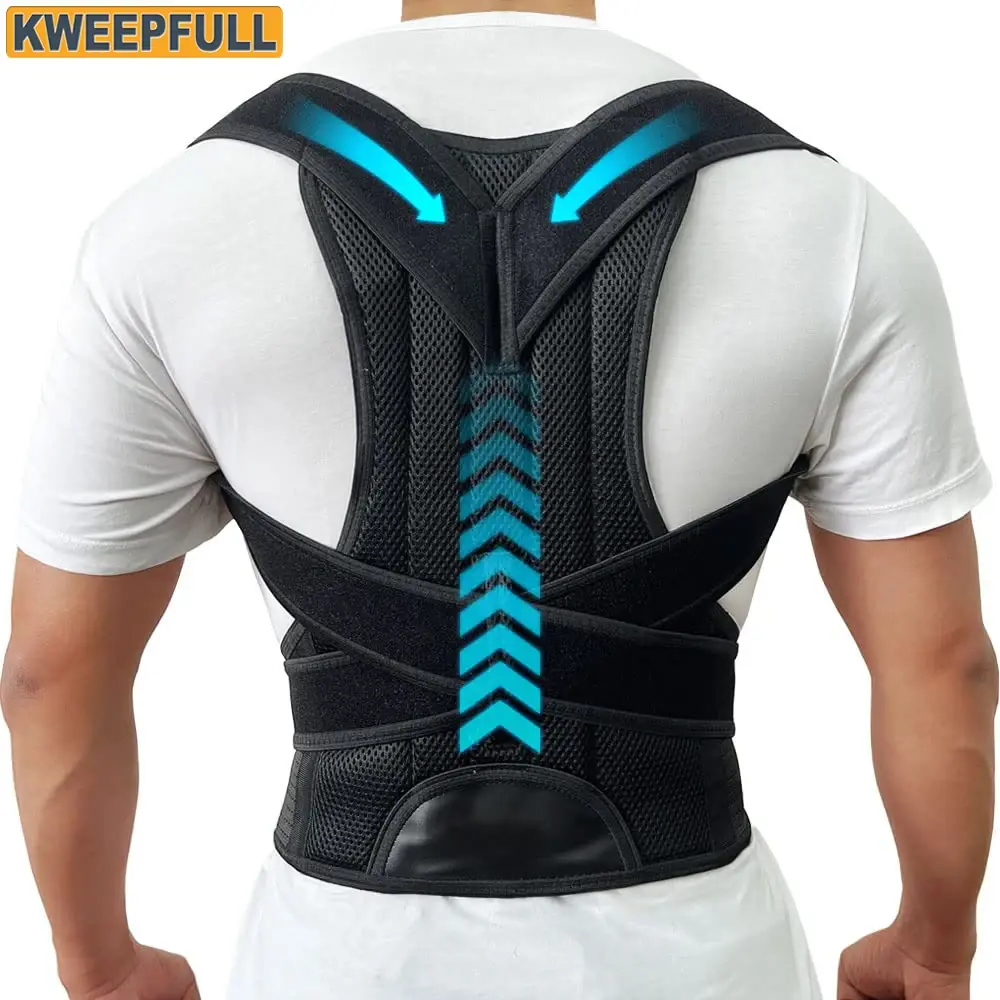 Adjustable Back Posture Corrector for Men & Women Support Brace