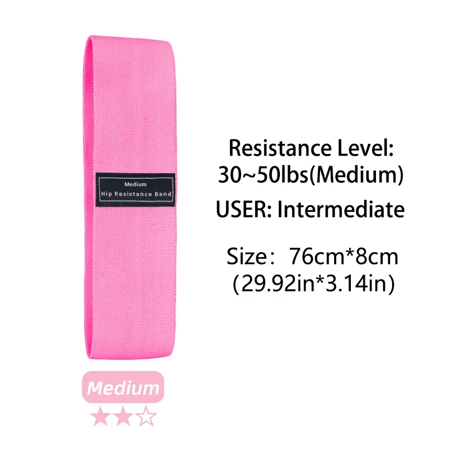 Thumbnail: Fabric Resistance Bands for Glutes, Squats, Yoga & Fitness Training