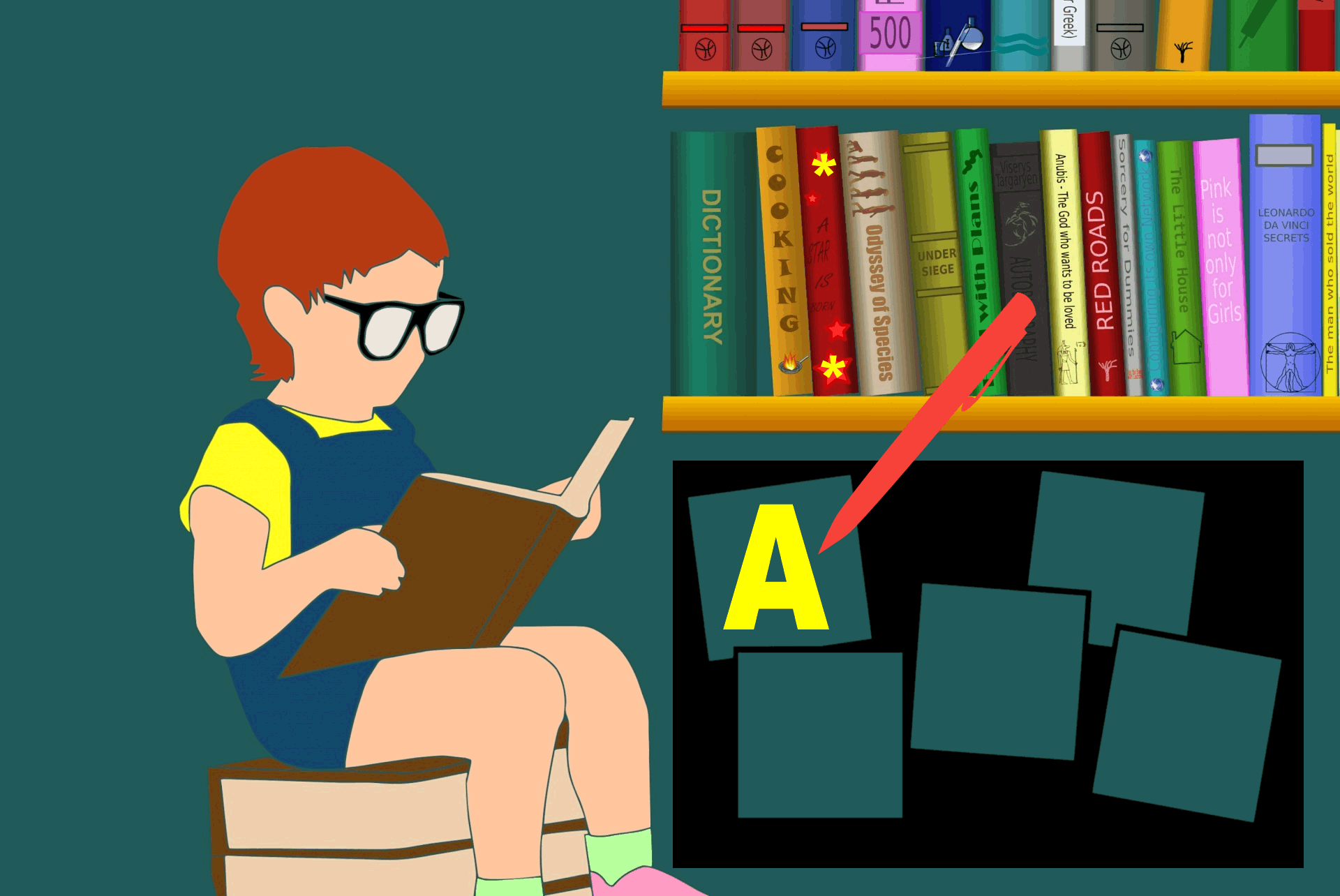 Gif que dice Vamos a leer