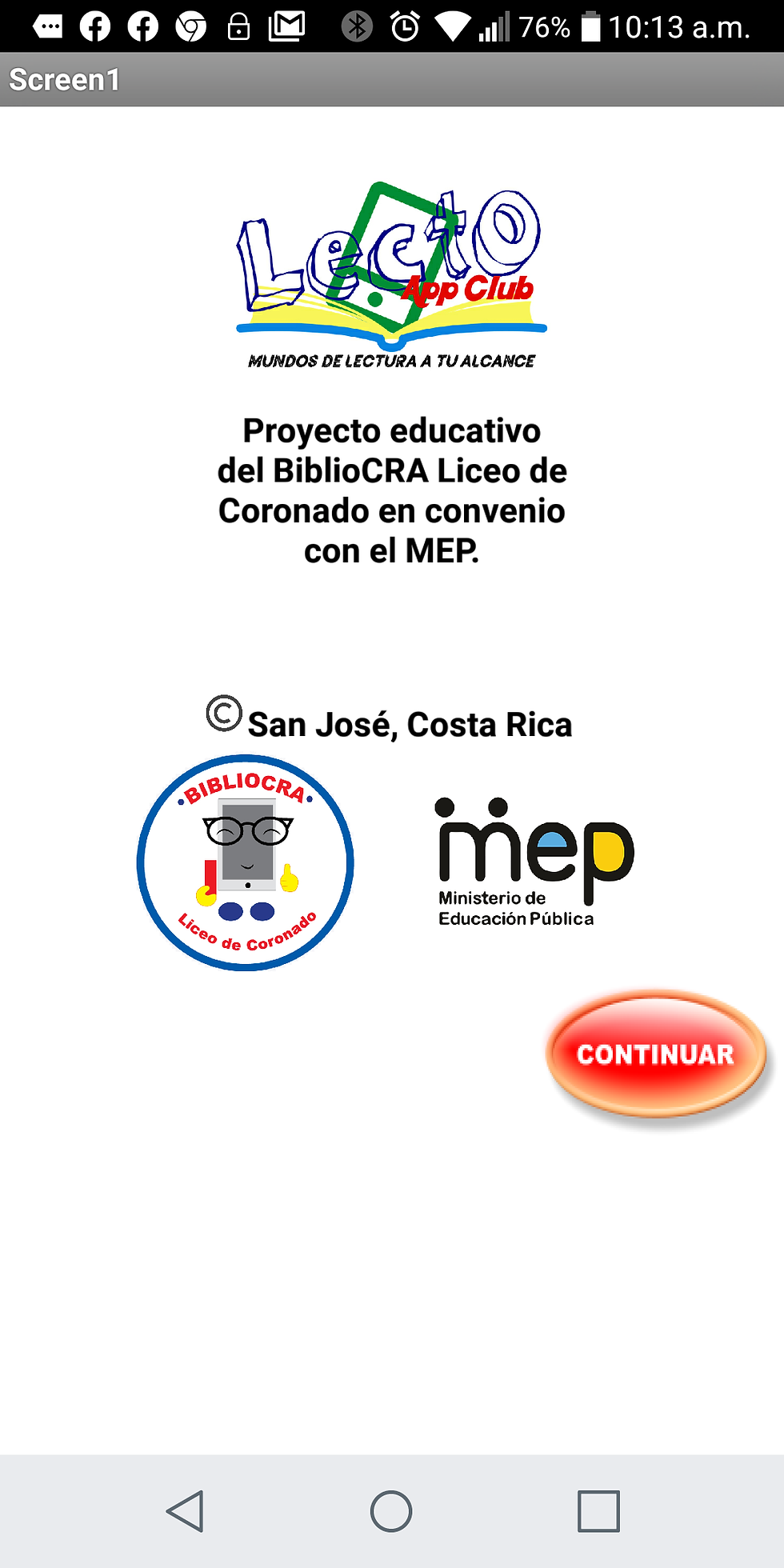 App para el fomento lector