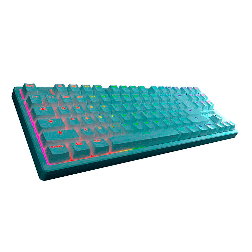 Teclado com iluminação RGB