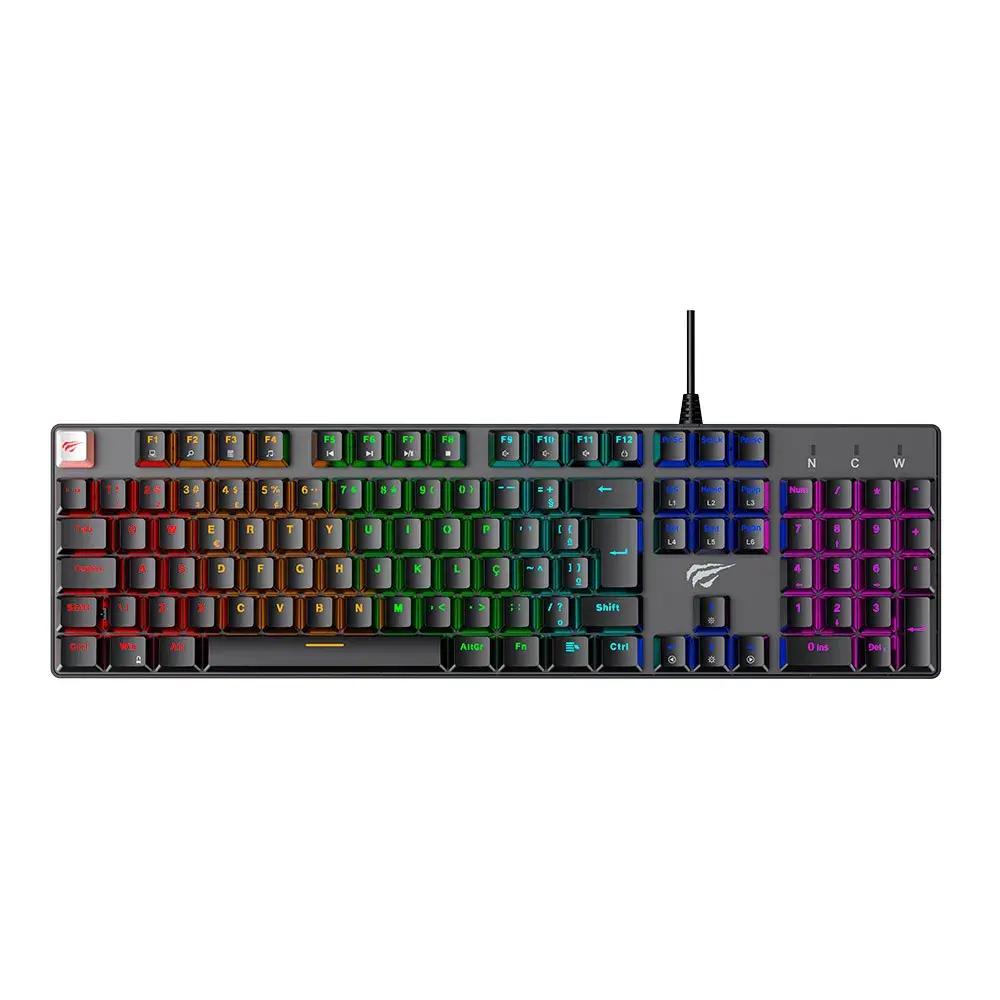 Teclado com retroiluminação RGB