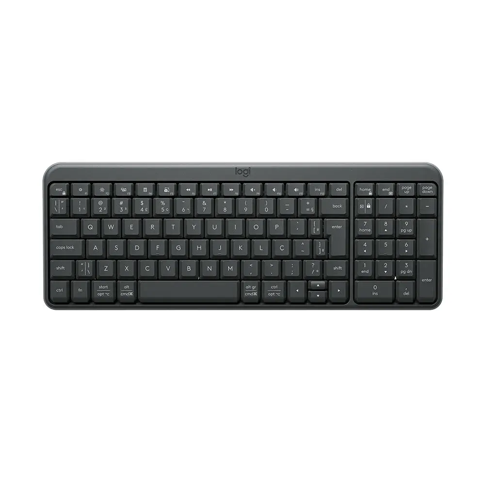 Teclado preto com teclado numérico