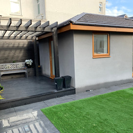 Beautiful decking and Grass