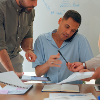 busy multi-tasking office