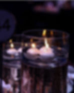 Floating Candles in Gold Mercury Duo