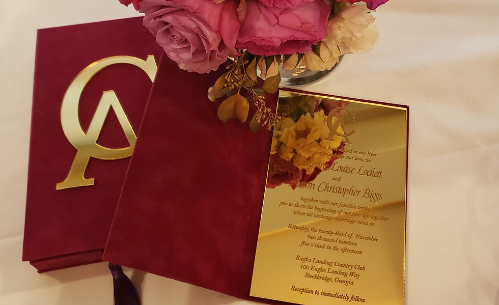Acrylic Wedding Invitations