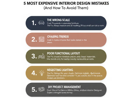 5 Most Expensive Interior Design Mistakes