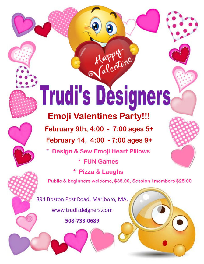 Valentines Emoji Sew Party