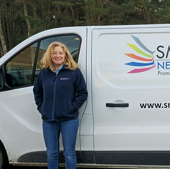Sharon with Van