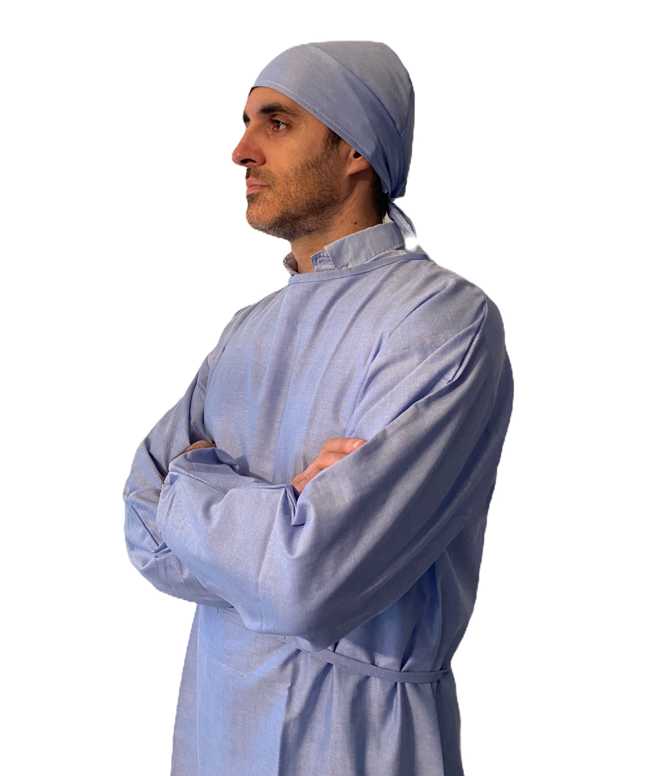 SURBLOUSE MIXTE Italian Blue Oxford