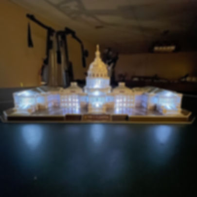 U.S. Capital Replica with LED Lights