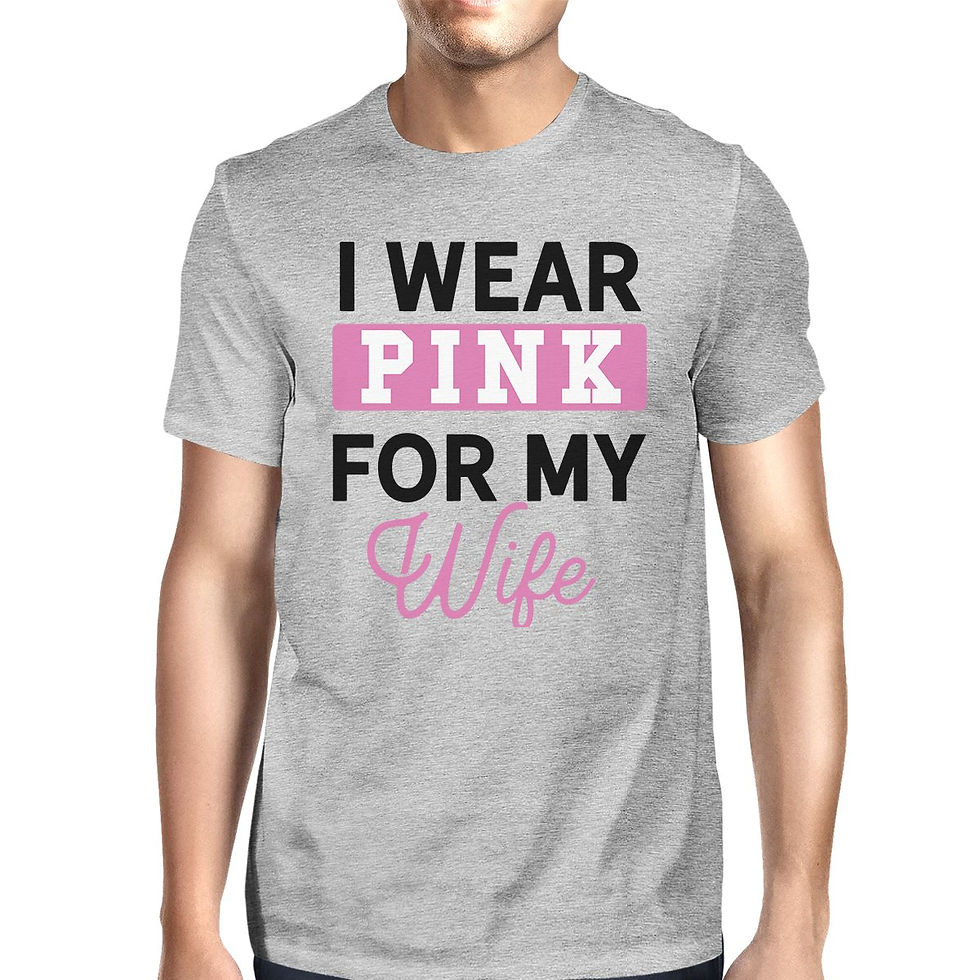 Miniaturbild: I Wear Pink for My Wife Mens Shirt