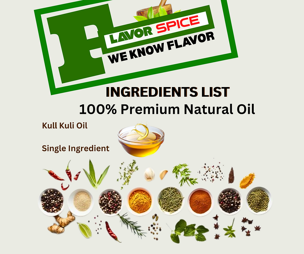 Thumbnail: Kuli Kuli Oil ingredients list