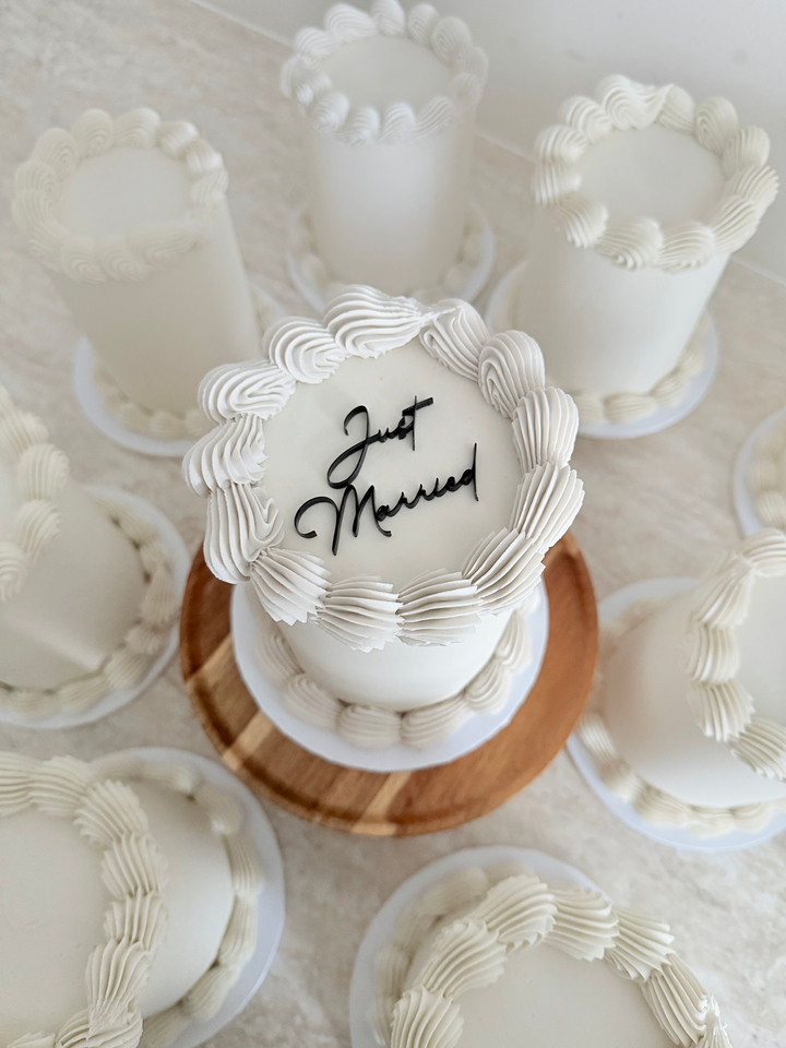 Wedding/Engagement Cake Charms - Acrylic