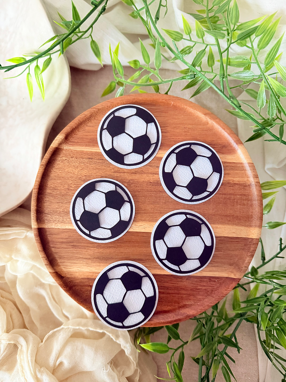 Football cupcake toppers