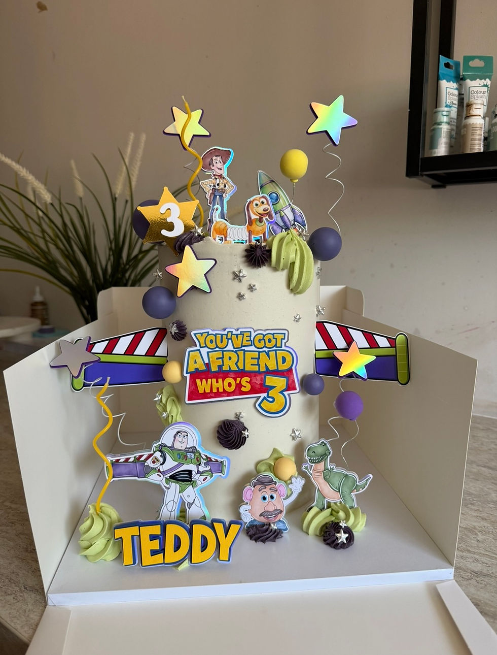 Thumbnail: Toy Story | a friend who’s 3 | third birthday cake topper set