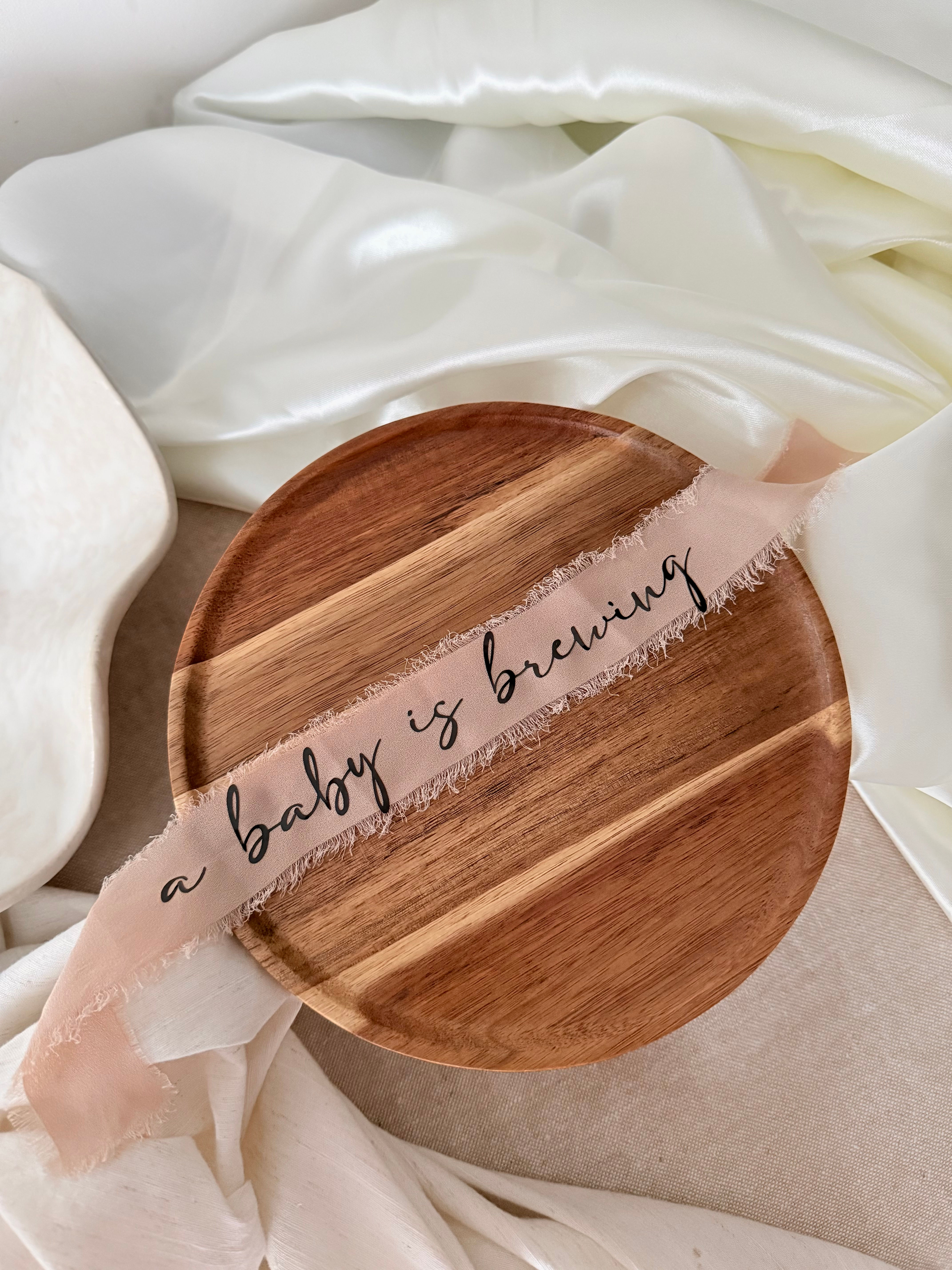 Chiffon Personalised Cake Ribbon