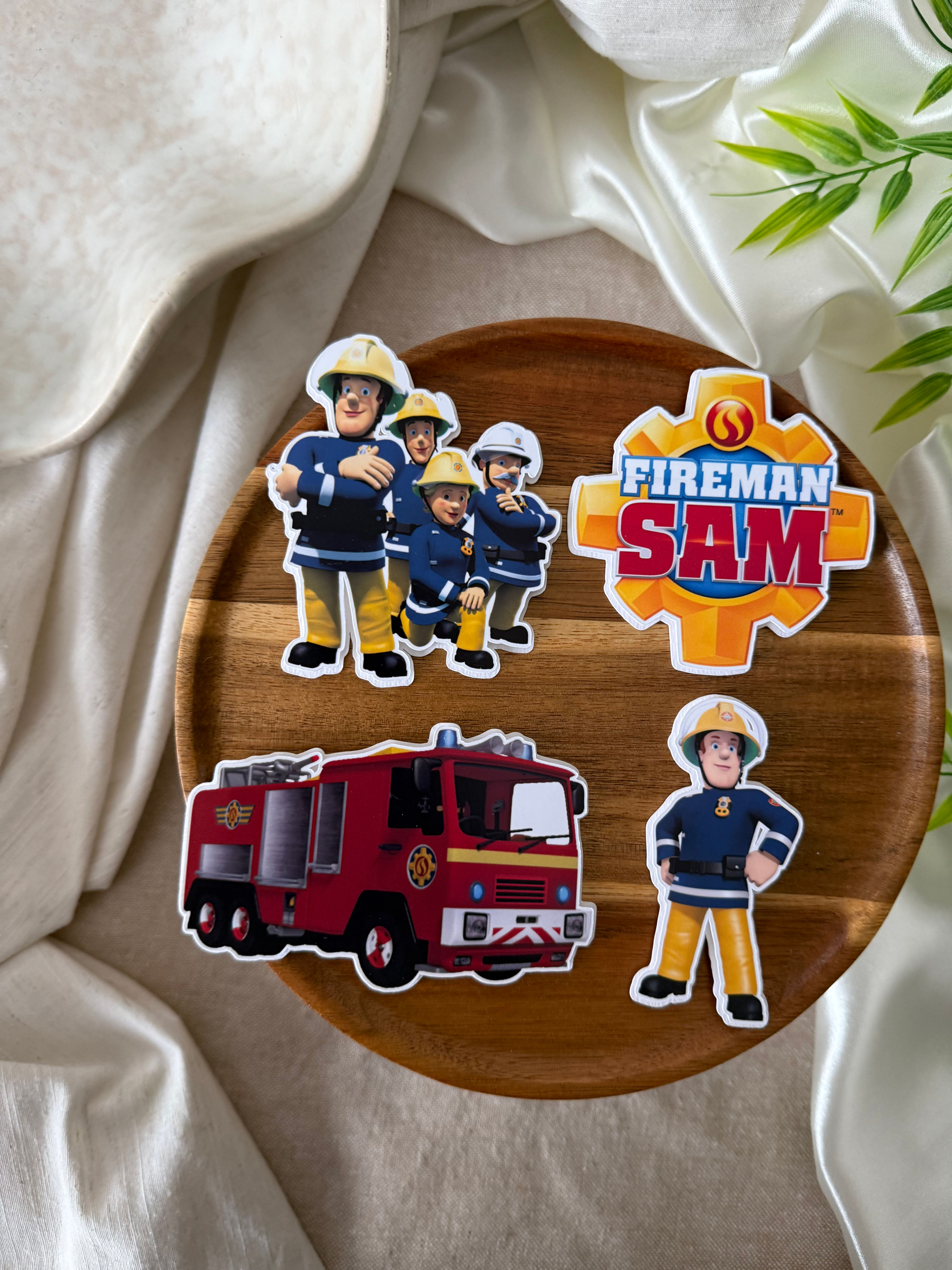 Fireman Sam cake toppers