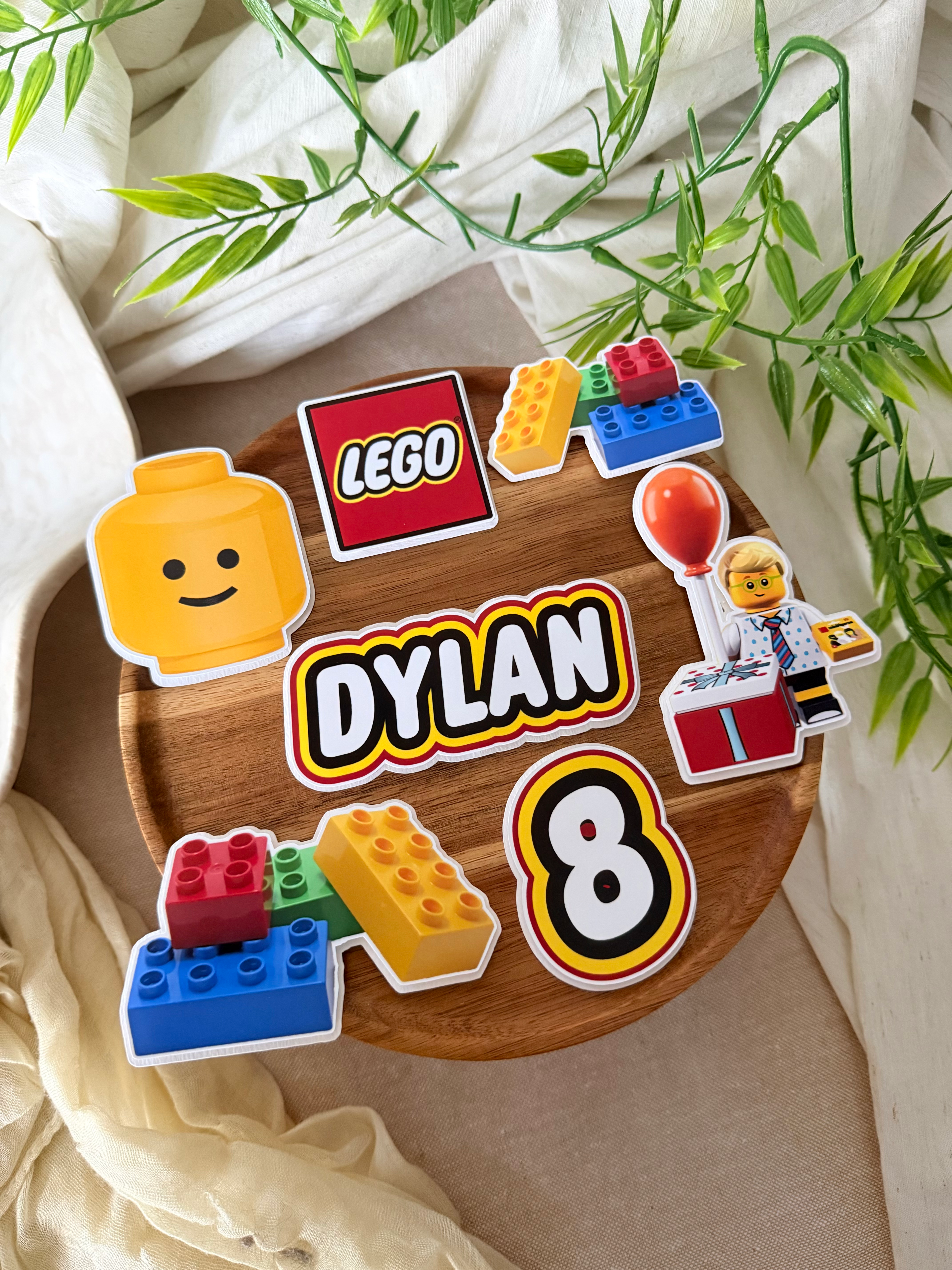 Lego cake topper set