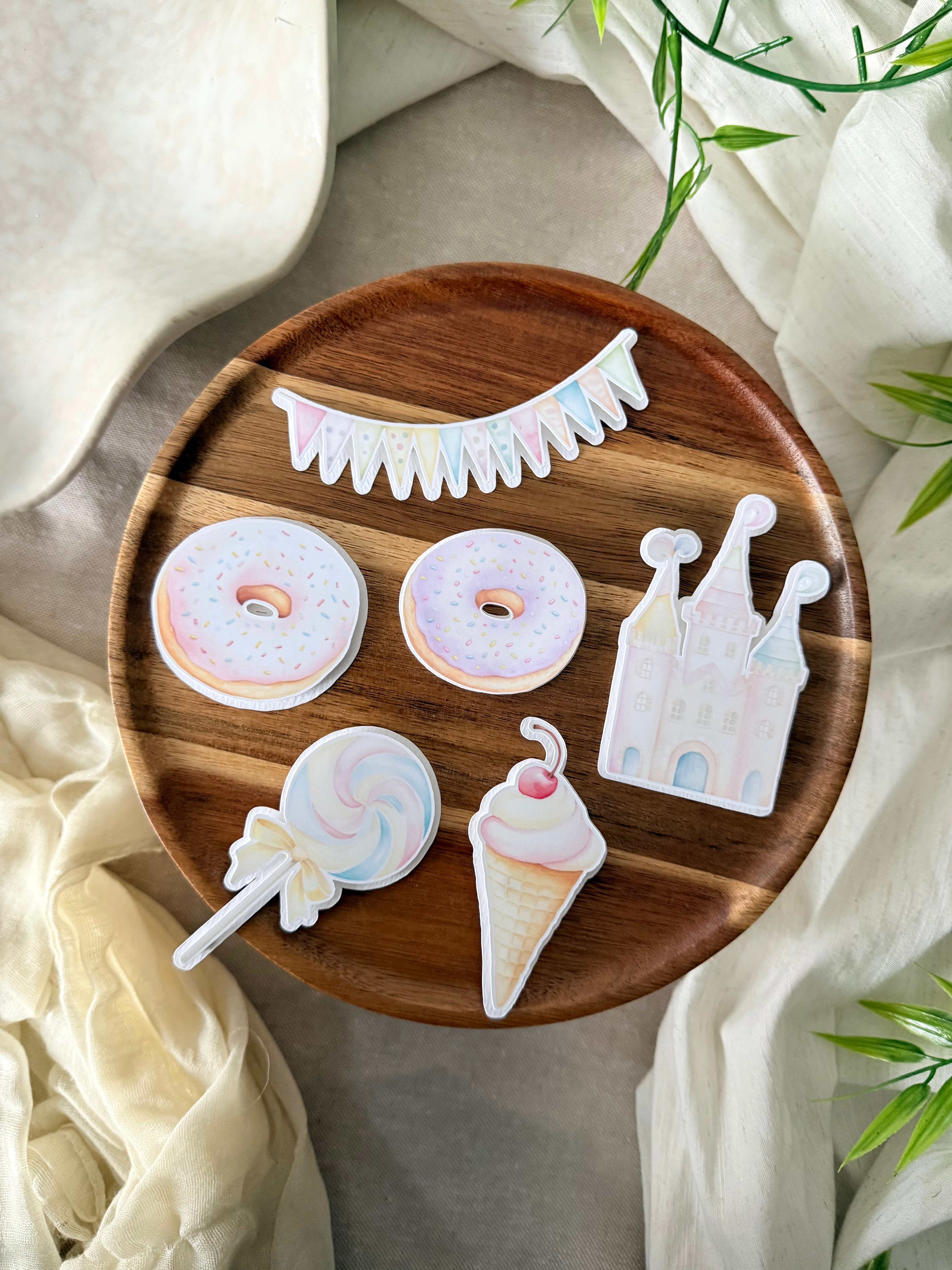 Two sweet | confectionary cake charms