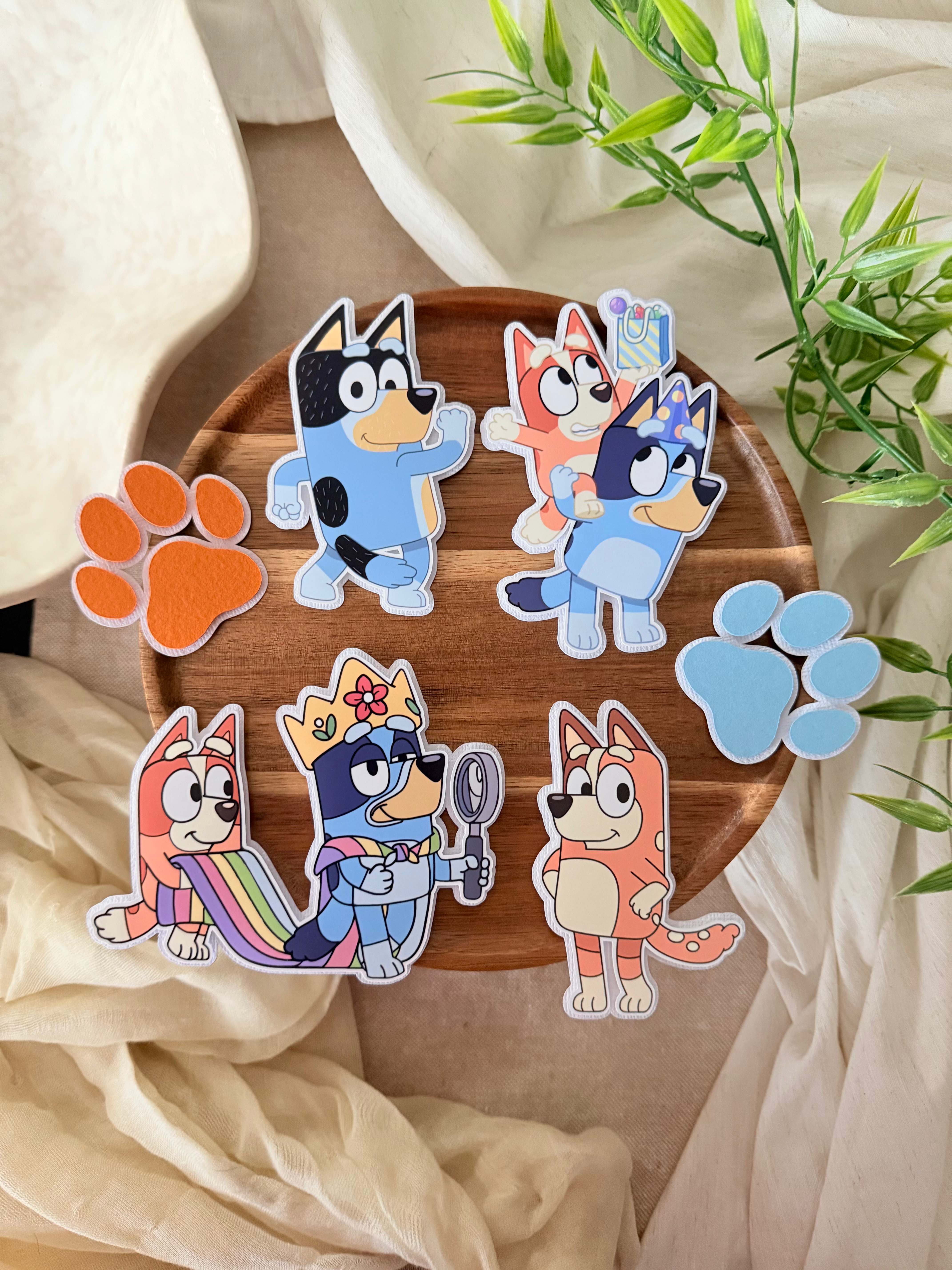 Bluey Cake charm set